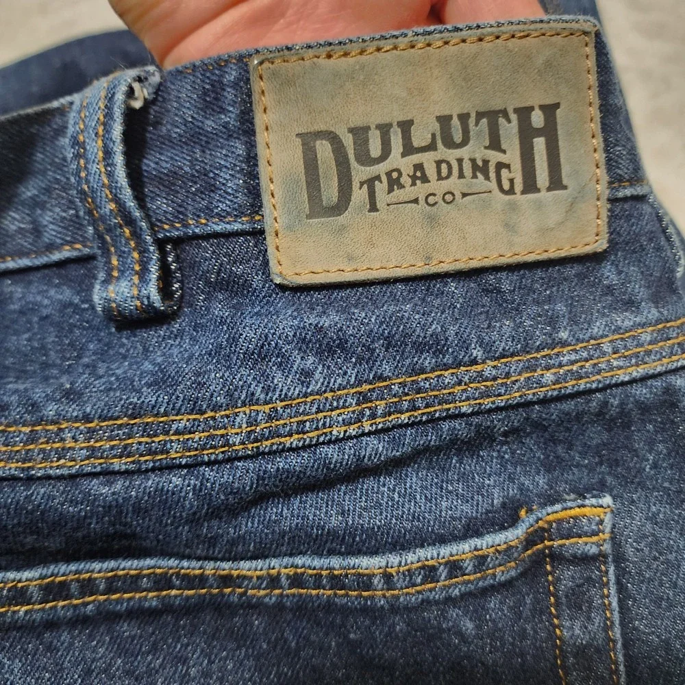 Duluth Trading Company Men's 38x30 Ballroom Relaxed Fit Jeans Straight Leg Denim